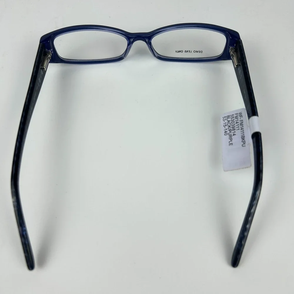 Walmart Contour FM14111 Womens Eyeglasses Frame Black Purple Full Rim 53-15-140